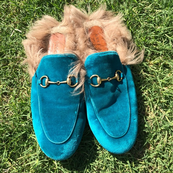 gucci fur mules sale